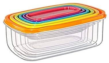 6’lı Plastik Saklama Kabı Seti - 