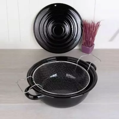 Emaye Fritöz Kızartma Tenceresi - 3