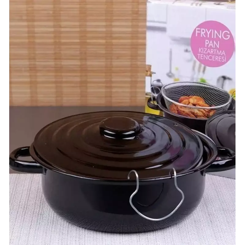 Emaye Fritöz Kızartma Tenceresi - 1
