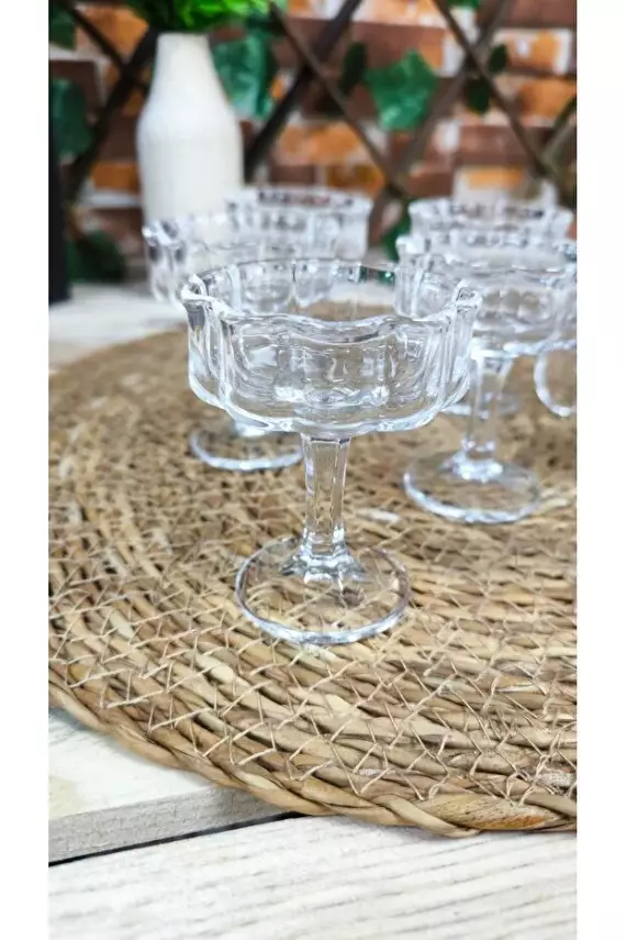 Lavin Papatya Model Cam Kahve Yanı Lokumluk | Sunumluk - 2