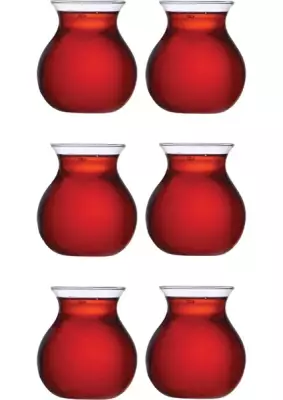Perotti Mercan 6'lı Borosilikat 200 ml Çay Bardağı - 3