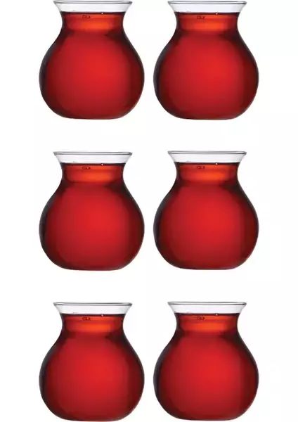 Perotti Mercan 6'lı Borosilikat 200 ml Çay Bardağı - 3
