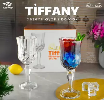 Tiffany Ayaklı Kahve Yanı Bardağı - 1